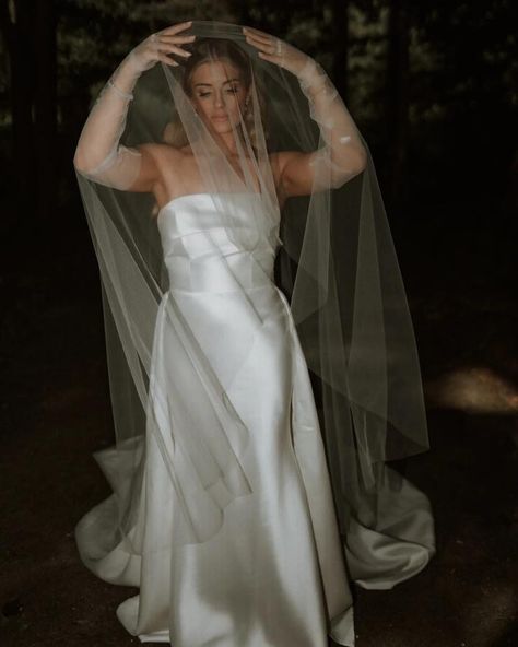 R E A L♥️ B R I D E Our stunning real bride @kerrie_frances87 with photos by @jess_sommerville_ 👰🏻‍♀️📸 Veil featured: custom embroidered drop veil in cathedral length. #veil #weddingveil #bridalveil #cathedralveil #customveil #reakbride #modernbride Drop Veil Cathedral, Bride Veil Long, Cathedral Veil With Blusher, Veil Designs, Wedding Veil Ideas, Queens Wedding, Custom Veil, Veil Ideas, Cathedral Bridal Veils