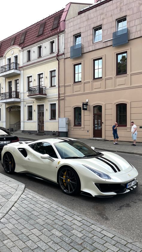 ferrari white car Ferrari 488 Pista, Richard Jones, White Ferrari, Ferrari California, Ferrari 488, The Kardashians, Ferrari Car, Super Luxury Cars, Classy Cars