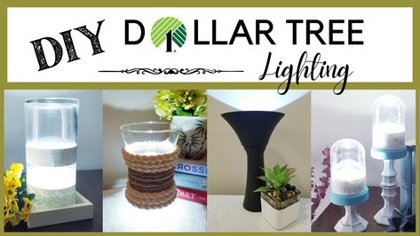 *NEW VIDEO ALERT!* Please come by and watch how I make these Super Easy DIY Budget Friendly Dollar Tree Lighting ideas! Anyone can make! https://youtu.be/eHNcIYgzaGE #dollartree #dollartreediy Tree Lighting Ideas, Budget Friendly Diy, Easy Budget, Diy Budget, Light Crafts, Simple Budget, Diy Youtube, Dollar Tree Crafts, Tree Lighting