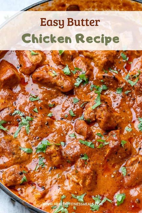 Butter Chicken Recipe Easy Healthy, Low Carb Butter Chicken, Indian Butter Chicken Recipe Easy, Butterchicken Indian Recipe Easy, Authentic Butter Chicken Recipe Indian, Butterchicken Indian Recipe, Butterchicken Indian, Butter Chicken Keto, Healthy Butter Chicken