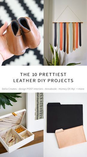 The 10 Prettiest Leather DIY Projects Leather Diy Projects, Craft Room Organization Diy, Small Craft Rooms, Diy Wedding On A Budget, Easy Crafts To Sell, Construction Paper Crafts, Diy Leather Projects, Diy Craft Room, Mason Jar Crafts Diy