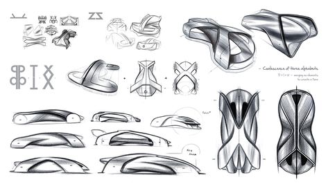 Volkswagen TypoG — Visual Communication Design on Behance Form Sketching, Industry Drawing, Citroen Concept, Speed Form, Visual Communication Design, Car Designs, Design Editorial, Design Industrial, Form Design