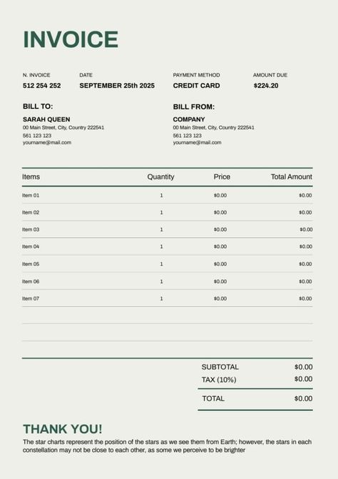 Minimalist Company Generic Invoice Invoice Format In Excel, Invoice Layout, Invoice Example, Flow Diagram, Invoice Format, Laundry Business, Microsoft Excel Tutorial, Physiotherapy Clinic, Invoice Design