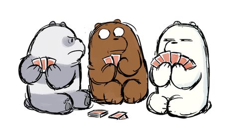 We Bare Bears We Bare Bears Sketch, We Bare Bears Drawing, Lauren Sassen, Silly Bear, Bears Art, Bear Sketch, Ice Bear We Bare Bears, Scary Story, Bear Bears