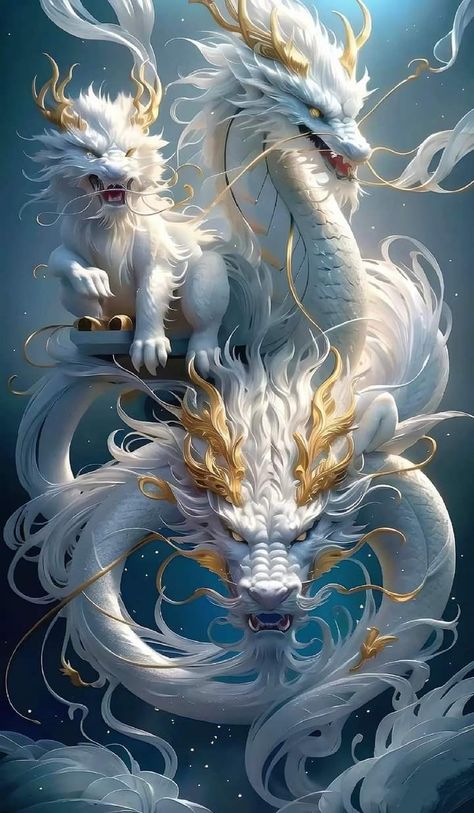 Mythical Animals Fantasy Creatures Art, Dragon 2024, Dragon Artwork Fantasy, Dragon Illustration, Beautiful Dragon, Dragon Pictures, White Dragon, Fantasy Creatures Art, Dragon Artwork