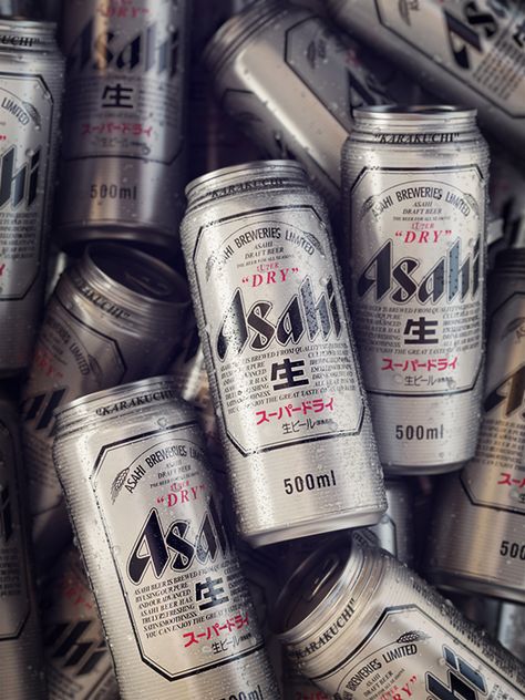 ASAHI SUPER DRY Beer by Antonio Luna, via Behance Canned Beer Aesthetic, Japanese Beer Aesthetic, Can Beer Aesthetic, Beer Can Aesthetic, Antonio Luna, Asahi Beer, Beer Aesthetic, Beer Background, Japanese Beer