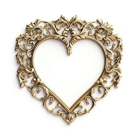 Elegant ornate heart-shaped frame | free image by rawpixel.com / Aum Heart Border Frame, Heart Themed Wedding, Heart Border, About Heart, Crafting Inspiration, Antique Frame, Heart Shaped Frame, Filigree Heart, Border Frame