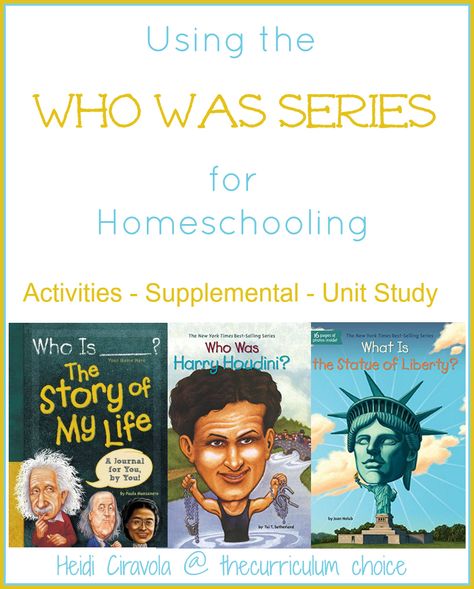 Who Was Books Activities, Free Unit Studies Homeschool, Teaching Biographies, Who Was Books, History Homeschool, Unit Studies Homeschool, Social Studies Unit, American History Lessons, Homeschool Social Studies