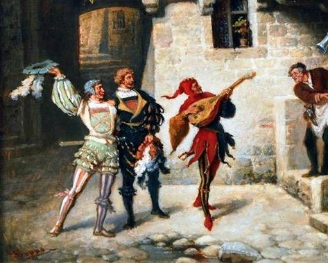 Jester Historical, Medieval Clown Art, Medieval Court Jester, Medieval Circus Aesthetic, Minstrel Aesthetic, Medieval Jester Aesthetic, Court Jester Aesthetic, Jester Medieval, Medieval Circus