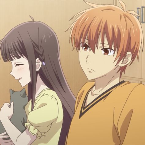 Kyo And Tohru Icons, Tohru And Kyo, Kyo And Tohru, Fruits Basket Kyo, Fruits Basket Manga, Kyo Sohma, Blue Springs Ride, Fruits Basket Anime, Anime Episodes