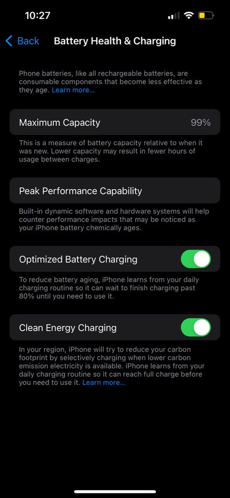 iphone screenshot , screenshot , iphone 13 ios 17 , battery Screenshots Iphone Gallery, Screen Shots Iphone, Ss Iphone, Iphone Battery Health, Iphone Screenshots, Iphone 100, Battery Icon, Ios 17, Iphone Battery