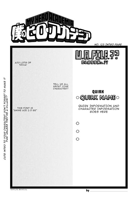 Mha Oc Sheet Template, Bnha Template Oc, Mha Character Sheet Template, Mha Scenes Oc Base, Bnha Character Sheet Template, Bnha Oc Template, Bnha Template, Mha Oc Template, Mha Scenes