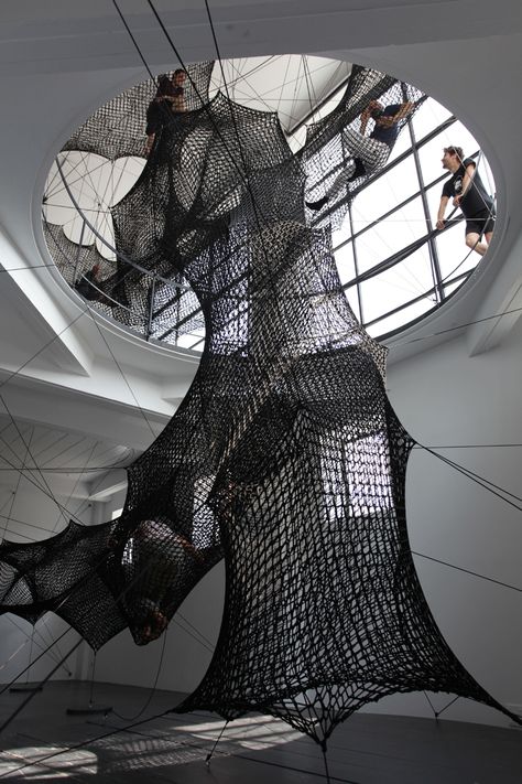 numen-for-use-tube-innsbruck-austria-designboom-07 Hammock Loft, Appartment Decor, Tensile Structures, Interactive Installation, Installation Design, Innsbruck, Sculpture Installation, Public Art, Architecture Model