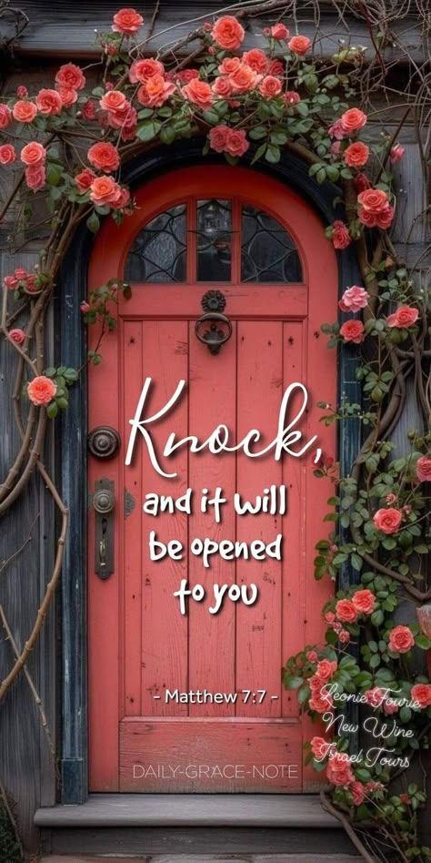 ‭Matthew 7:7-11 MSG‬ [7-11] “Don’t bargain with God. Be direct. Ask for what you need. This isn’t a cat-and-mouse, hide-and-seek game we’re in. If your child asks for bread, do you trick him with sawdust? If he asks for fish, do you scare him with a live snake on his plate? As bad as you are, you wouldn’t think of such a thing. You’re at least decent to your own children. So don’t you think the God who conceived you in love will be even better? New Wine Israel Tours Nuwe Wyn Israel Toere Dr... House On The Rock Bible, Matthew 7:7, Godly Wallpapers, Exams Motivation, Christian Christmas Decorations, Christian Graphics, Jehovah Witness Quotes, Wallpaper Bible, Adorable Quotes