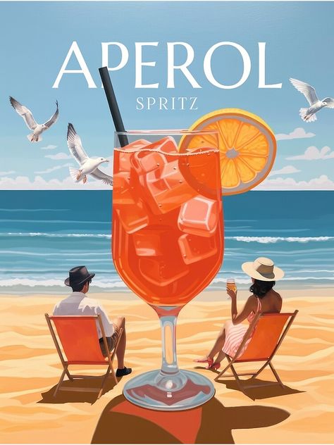 Vintage Aperol Poster, Aperol Poster Vintage, Spritz Aperol, Drink Artwork, Aperol Print, Aperol Spritz Print, Aperol Spritz Art, Vintage Cocktail Poster, Aperol Spritz Poster