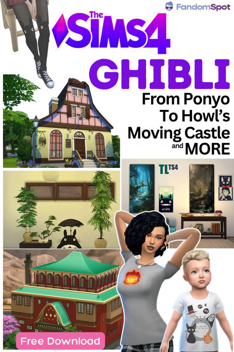 Sims Cc Studio Ghibli, Howl Sims 4, Sims 4 Cc Kiki's Delivery Service, Howls Moving Castle Sims 4, Sims 4 Howls Moving Castle Cc, Studio Ghibli Sims 4 Cc, Sims 4 Ghibli Cc, Sims 4 Studio Ghibli Cc, Sims 4 Japanese Cc