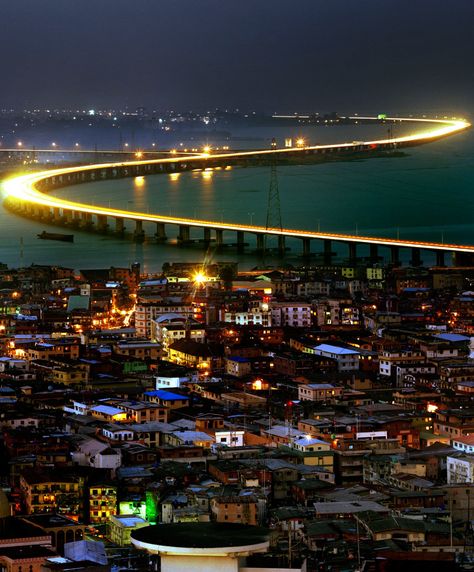 3rd mainland bridge,Lagos, Nigeria Nigeria Travel, Nigeria Africa, Lagos Nigeria, Out Of Africa, Africa Travel, West Africa, Oh The Places Youll Go, Botswana, Beautiful World