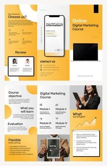 Course Brochure, School Brochure, Business Course, Guideline Template, Project Proposal Template, Brochure Template Psd, Marketing Brochure, Bi Fold Brochure, Creative Brochure