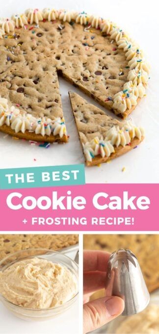 Icing For A Cookie Cake, Homemade Cookie Cake Icing, Easy Diy Cookie Cake, Cookie Cake With Icing, Great American Cookie Company Icing, Double Layer Cookie Cake Recipe, Best Cookie Cake Icing, Cookie Cake Icing Great American, Icing For Chocolate Chip Cookies