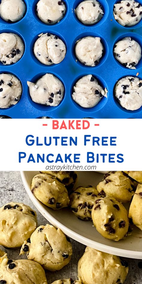 Are you looking for a fun take on classic pancakes? These gluten free pancake bites are light, fluffy, and delicious! They can be made sweet or savory, and are a fun gluten free breakfast to enjoy any day of the week. And let me tell you this is a very kid friendly gluten free recipe! They will gobble these up with the quickness. Pancake Muffins Gluten Free, Gluten Free Pancake Bites, Gluten Free Pancake Muffins, Gluten Free Kids Meals, Easy Gluten Free Breakfast, Gluten Free Breakfast Ideas, Classic Pancakes, Gluten Free Christmas Baking, Breakfast Finger Foods