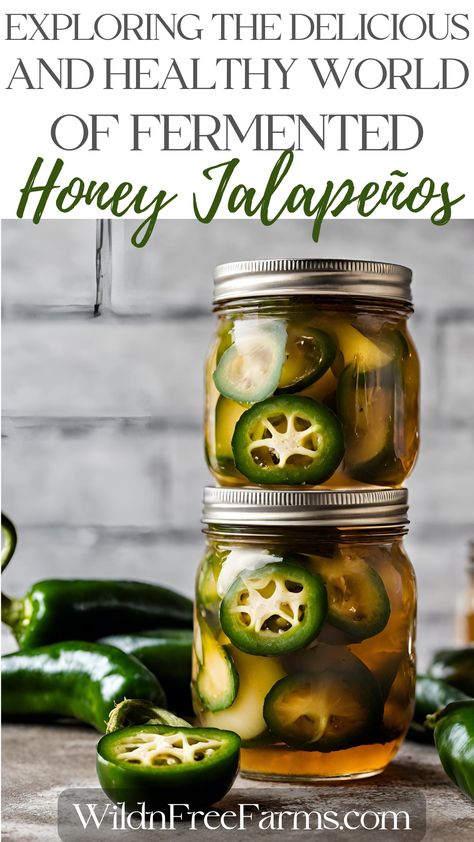 Fermented Honey Jalapeños Fermented Jalapenos, Fermented Honey, Fermented Veggies, Jalapeno Recipes, Fermentation Recipes, Fermented Vegetables, Stuffed Banana Peppers, Garden Recipes, Peppers Recipes