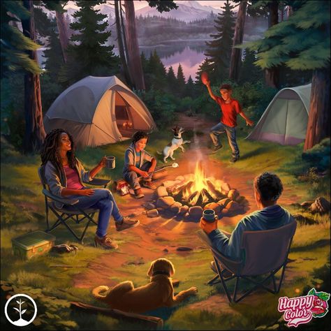 Camping Painting, Mobile Gaming, Colouring Pics, Painting Quotes, Coloring Apps, Creative Artwork, Family Camping, Community Events, Color Stories