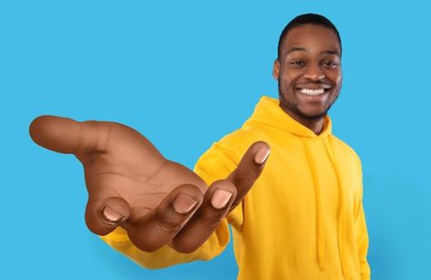 Photo happy black guy showing big outstr... | Premium Photo #Freepik #photo #hand-give #give #man-hand #background-hand Photoshop Poster Design, Outstretched Hand, Stock Photos People, Church Backgrounds, Photoshop Poster, Black Guy, Happy Black, House Cleaning Services, Logo Food