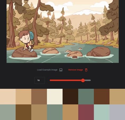 Mobile Game Color Palette, Hilda Color Palette, Gravity Falls Color Palette, Lofi Colour Pallet, Hilda Landscape, Animation Color Palette, Comic Color Palette, Cartoon Color Palette, Fall Color Pallet