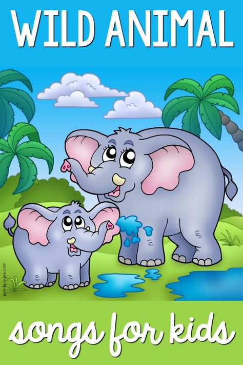 Wild Animal Songs for Preschool | Zoo | Jungle - Pre-K Pages Animal Songs For Preschool, Jungle Animals Preschool, Zoo Songs, Zoo Lessons, Songs For Preschool, Animal Song, Animal Songs, Movement Preschool, Preschool Poems