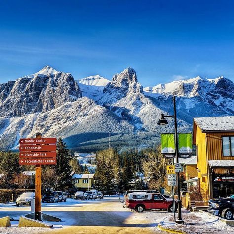 Tourism Canmore Kananaskis on Instagram: “A short walk around downtown Canmore and you will realize just how special this place is. ❤️ Photo by @one.year.in.canada” Travel Info, Vintage Store, Route 66, Mount Everest, Instagram A, Tourism, Walking, Natural Landmarks, Photo And Video