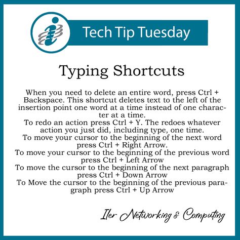 Tech Tip Tuesday, Tech Tuesday, Tip Tuesday, Tech Tips, One Word, Computer, Quick Saves