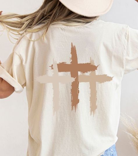 Faith Cross Shirt Boho Christian Minimalist 3 Vertical Crosses T Shirts Jesus Christian Apparel Jesus Trendy Christian Gift Tee Crewneck T shirt #tshirt t-shirt #t_shirt t shirts #tshirts t-shirts #t_shirts T shirt design #tshirtdesign T-shirt designs #t_shirtdesign T shirts designs #tshirtsdesigns 6.82 Tshirt Design Christian Faith, Christian Tshirt Design Ideas Minimalist, Church Shirts Design, Cute Jesus Shirts, Christian T Shirt Designs Graphics, Cute Christian T Shirts, Church Shirts Ideas, Trending Tshirt Design Ideas, Christian Graphic Tees Design