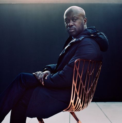 David Adjaye sits on his Washington Skeleton chair, which he designed for Knoll with the museum in mind. London South Bank University, Stores In Paris, David Adjaye, Dar Es Salaam Tanzania, Interior Design Degree, Mid Century Chairs, Historic Design, Interior Design Colleges, Danish Cord