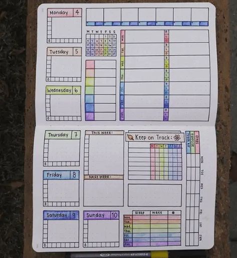 Bullet Journal Page, To Do List Printable, Bullet Journal Spreads, Creative Planner, Journal Spreads, Bullet Journal Notebook, Bullet Journal Themes, Journal Themes, Bullet Journal Spread