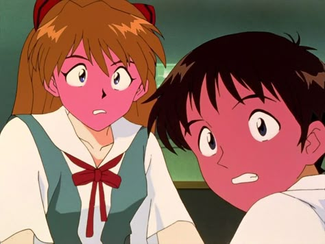 evangelion, episode 17 Avengers Alliance, Shinji Ikari, Asuka Langley Soryu, Mentally Stable, Evangelion Art, Neon Evangelion, Asuka Langley, Animation Anime, Rei Ayanami