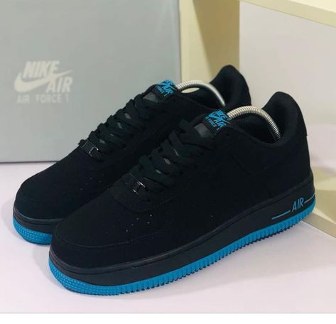 Black Air Force 1 Outfit For Men, Nike Lows, All Red Nike Shoes, Air Force 1 Noir, Nike Shoes Photo, Air Force Black, Red Nike Shoes, Boots Outfit Men, Air Force Shoes