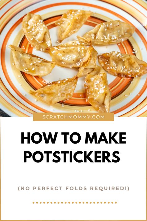 Learn how to make potstickers at home without stressing over perfect folds. This easy potsticker recipe is freezer-friendly, fun to make, perfect for beginners, and delicious every time. Easy Potstickers Recipe, Potsticker Dough Recipe, Potsticker Recipe, Potstickers Recipe, Healthy Main Dishes, Chicken Egg Rolls, Drying Cilantro, Frozen Dumplings, Homemade Dumplings