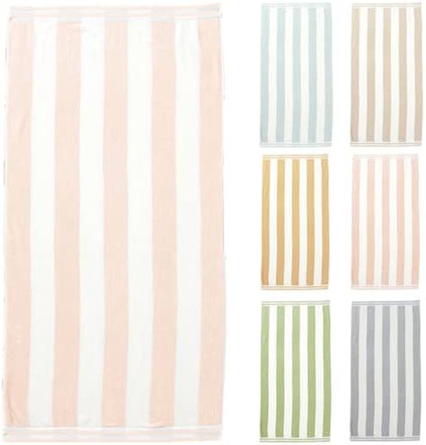 Amazon.com: Large Beach Towel Set of 4 - Soft Cabana Striped Beach Towels for Adults and Velour Pool Towels with 100% Cotton - Lightweight Quick Dry Beach Towel Pack and Cute Beach Towel for Women and Men : Home & Kitchen Dream Backyard Pool, Beach Towel Set, Pool Cabana, Striped Beach Towel, Swim Towel, Large Beach Towels, Cotton Beach Towel, Gray Towels, Quick Dry Towel