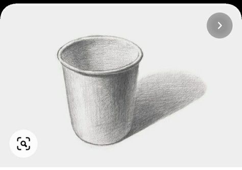 Paper Cup Drawing, Furniture Design Sketches, Realistic Pencil Drawings, Jr Art, Pencil Shading, Art Tutorials Drawing, Paper Cup, Pencil Drawing, Design Sketch