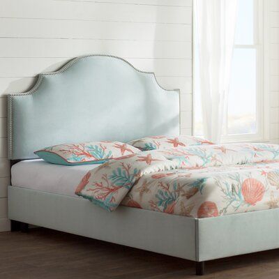 Beachcrest Home Revley Upholstered Standard Bed Size: Queen, Color: Velvet White Foam Bed, Kelly Clarkson Home, Skyline Furniture, Beachy Decor, Standard Bed, Queen Bed Frame, Wayfair Furniture, Bed Size, Upholstered Storage