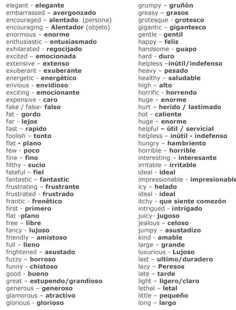 Common Spanish Phrases, Spanish Adjectives, Spanish Help, Spanish Flashcards, Useful Spanish Phrases, Spanish Words For Beginners, Basic Spanish Words, Learn To Speak Spanish, Spanish Basics