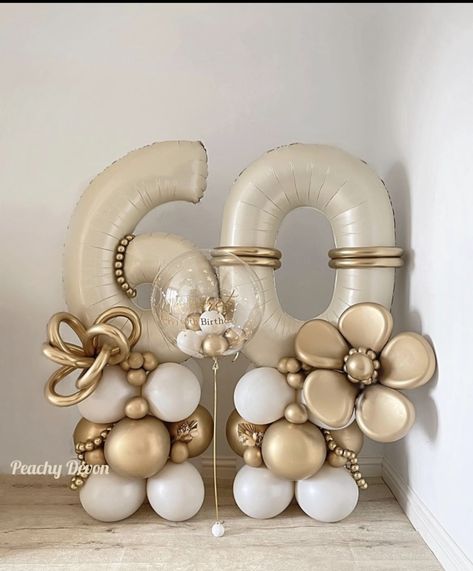 60th Birthday Ideas For Mom Party, 60th Birthday Ideas For Mom, 60th Birthday Balloons, Birthday Ideas For Mom, 60 Balloons, 80th Birthday Party Decorations, 50th Birthday Balloons, 60th Birthday Party Decorations, Gold Number Balloons