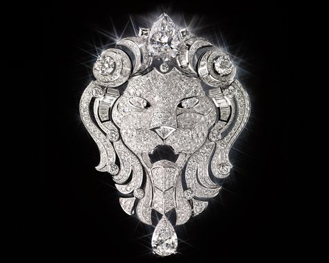 The Lion - Inside Chanel Chapter 10 - "I Was Born Under The Sign Of Leo" - Coco Chanel Magic Stones, Gabrielle Chanel, Phi Mu, Diamond Brooch, Cat Tee, Cat Accessories, Cat Jewelry, Cat Necklace, Cat Drawing