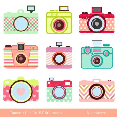 Linda càmera de Clip Art càmera de Clip Art Retro Per Moonberrydigitalart Photography Clipart, Camera Clip Art, Art Camera, Owl Clip Art, Pink Camera, Camera Drawing, Barbie Printables, Cute Camera, Camera Art