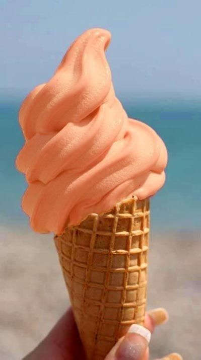 Orange Ice Cream Aesthetic, Hozier Songs, August Moodboard, Orange Core, Orange Ice Cream, Yummy Ice Cream, Peach Aesthetic, Ice Cream Photos, Cream Aesthetic