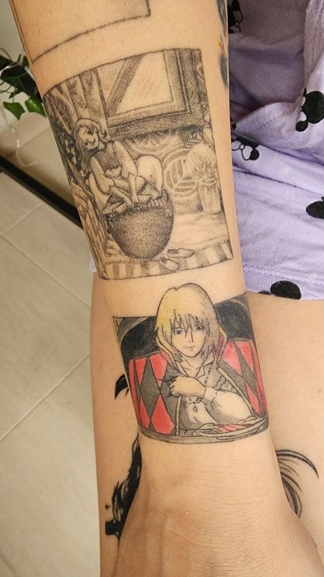 Studio ghibli tattoo, Howls Moving castle, Arietti Arietti Studio Ghibli, Studio Ghibli Tattoo, Ghibli Tattoo, Howls Moving, Howls Moving Castle, Studio Ghibli, Castle, Tattoos, Howl's Moving Castle