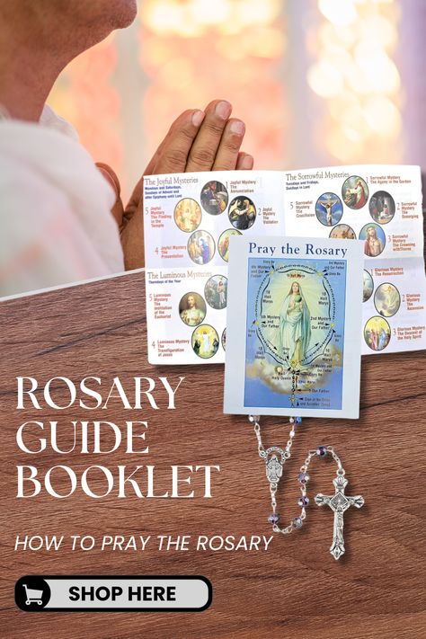 Enhance your spiritual journey with this comprehensive Catholic prayer set. Learn how to pray the Rosary with an easy-to-follow rosary prayer guide in this rosary guide booklet. This prayer booklet includes daily Catholic prayers to enrich your devotion. Whether you're new to Catholic prayers or looking to deepen your faith, this set provides everything you need, from rosary beads to a detailed prayer guide. Discover the power of daily Catholic prayers and elevate your prayer routine today. Rosary Prayer Guide, Rosary Guide, Prayer Routine, Prayer Guide, Pray The Rosary, How To Pray, Rosary Prayer, Lord's Prayer, Praying The Rosary