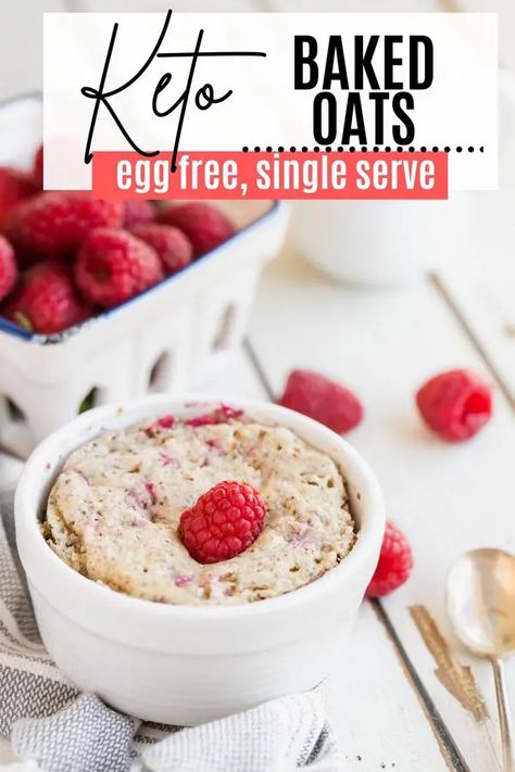 Keto Baked "Oats" TikTok Recipe- Ketofocus Baked Oats Tiktok, Keto Puddings, Breakfast Parfait Recipes, Low Carb Cereal, Healthy Low Carb Breakfast, Keto Pudding, Keto Oatmeal, Breakfast Parfait, Delicious Quiche