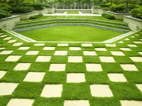 Cobblestone Patio, Putrajaya Malaysia, Manicured Lawn, Brick Patterns Patio, Outdoor Stage, Bluestone Patio, Lawn Design, Grasses Landscaping, Formal Garden