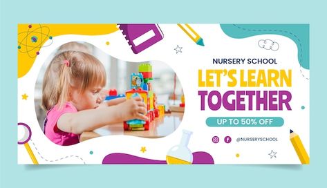 Banner School, Kids Banner, Website Banner Design, Pc Photo, Education Banner, Kids Web, Sale Template, School Template, School Creative